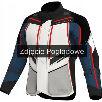 Moto bunda TEXTILNÍ BUNDA REBELHORN HARDY 3.0 MODRÁ/ŠEDÁ/ČERVENÁ 7XL