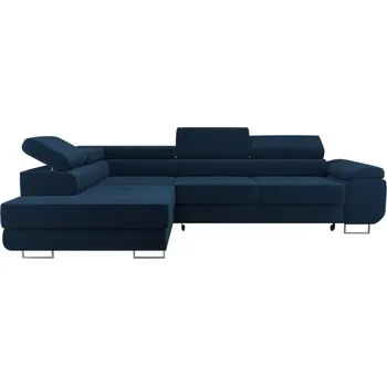 Sedací souprava Designová sedací souprava WILFRED - modrá 1, levý roh