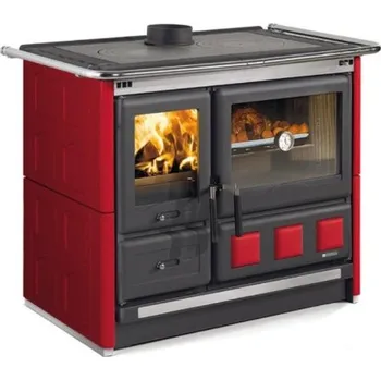 Sporák na tuhá paliva La Nordica Rosa XXL 5.0 Maiolica bordó