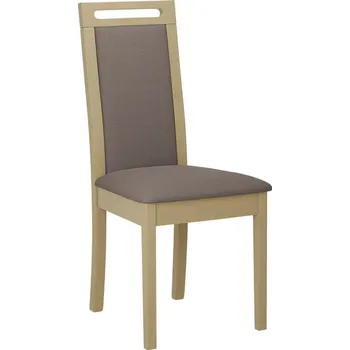 Jídelní židle Čalouněná židle do kuchyně ENELI 6 - dub sonoma / hnědá 1