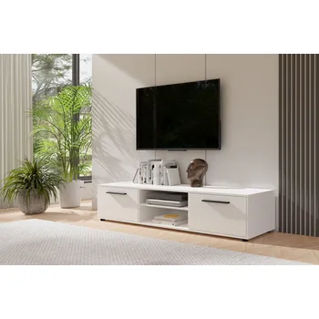 Televizní stolek TV stolek ANDELINA - bílý matný