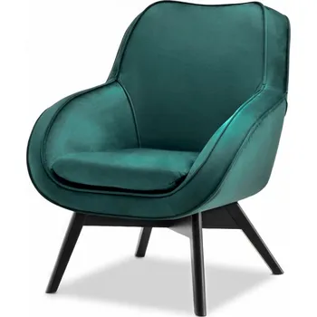 Křeslo Čalouněné křeslo FLAVIO - zelené / černé