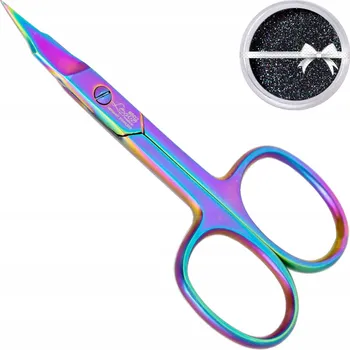 Lexwo 502 nůžky na nehtovou kůžičku multicolor z chirurgické oceli + dárek