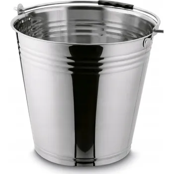 Obraz KOVové VEDRO Ocelové s RUKOJETÍ Stříbrné hospodářské Tadar Puro 16 l