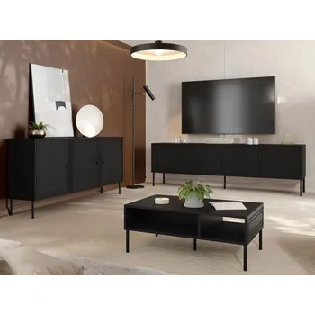 Obývací stěna Sestava do obýváku VANILIA 2 - černá