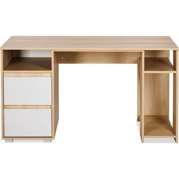 Dětský psací stůl AGIRA - buk / šedý