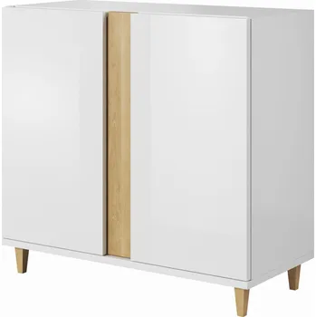 Komoda Komoda do obývacího pokoje ANINA - bílá / dub wotan
