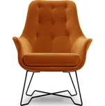 Čalouněné konferenční křeslo GANDER - rezavé