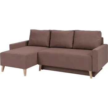 Sedací souprava Čalouněná sedačka s úložným prostorem ODIN - hnědá