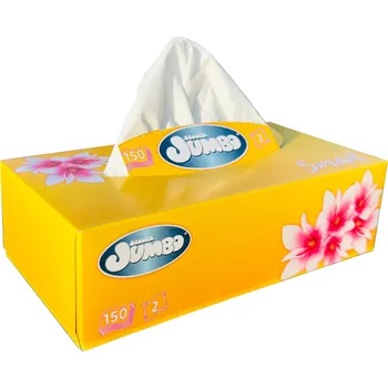 Hygienické kapesníčky bez vůně Slon Jumbo 2vrstvé, 150 ks