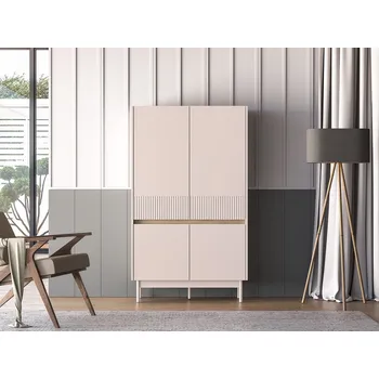 Komoda Vysoká komoda THEA - kašmír / dub