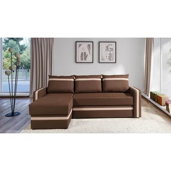 Sedací souprava Rohová sedací souprava SPARKS 1 - hnědá / béžová