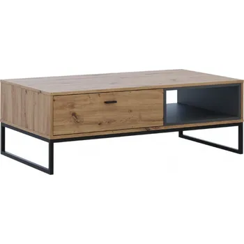 Konferenční stolek Konferenční stolek BEND - černý / dub artisan