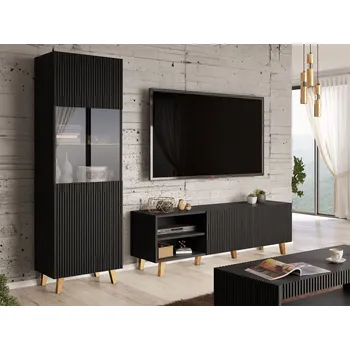 Obývací stěna Stěna do obýváku CRATO 2 - černá