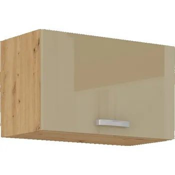Kuchyňská linka Digestořová skříňka ADARA - šířka 60 cm, cappucino / dub artisan
