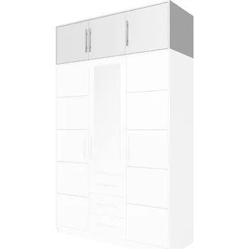 Nástavec na skříň Nástavba na šatní skříň 147 AGNESA - bílá