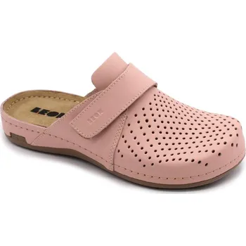 Dámská zdravotní obuv Leon 970 Dámské komfortní pantofle s nastavitelnou přezkou - Růžová Velikost: 38