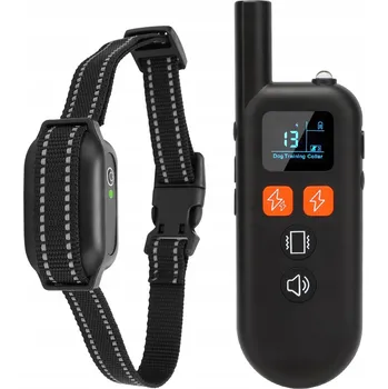 Obojek pro psa ELEKTRICKÝ VÝCVIKOVÝ OBOJEK PRO PSA 1000M VODOTĚSNÝ S DÁLKOVÝM OVLÁDÁNÍM