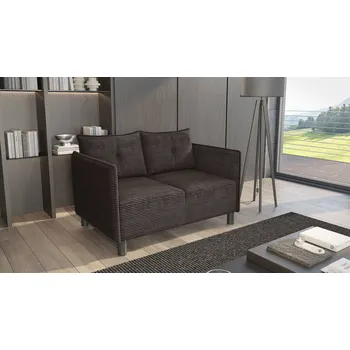 Pohovka Dvoumístná pohovka MAELLA - tmavě hnědá