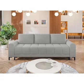 Pohovka Rozkládací trojmístná pohovka BARRY - světlá šedá 2