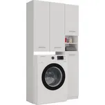 Koupelnová skříňka nad pračku RISTO 2 - matná bílá