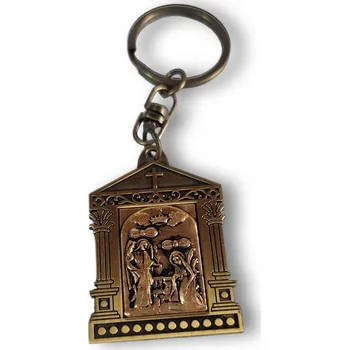 Klíčenka Zvěstování Panně Marii – bronzový antikový vzhled
