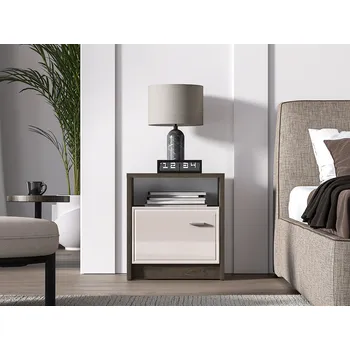 Noční stolek Noční stolek SAFIEH - dub / kašmír