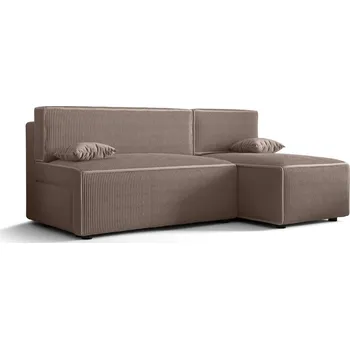 Sedací souprava Pohodlná sedačka s úložným prostorem RADANA - světle hnědá 2