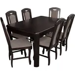 Jídelní set pro 6 osob MOVILE 3 - ořech / hnědý