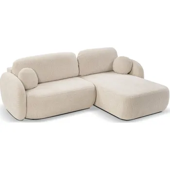 Sedací souprava Rozkládací sedačka s úložným prostorem COBOURG 1 - světlá béžová, pravý roh