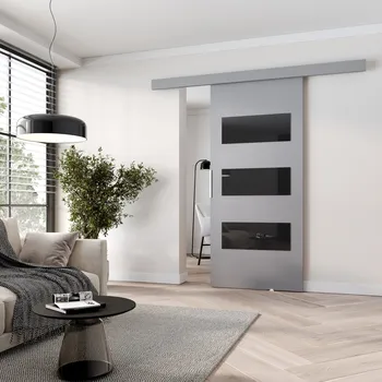 Interiérové dveře Posuvné dveře na stěnu BARRET 5 - 86 cm, šedé