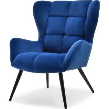 Křeslo Křeslo ušák ARNO - tmavě modré / černé