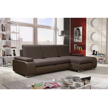 Sedací souprava Sedací souprava s úložným prostorem XAVERA - tmavě hnědá / hnědá