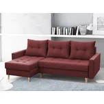 Rozkládací sedací souprava MUDAU - vínová