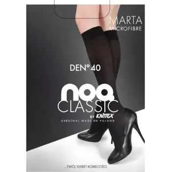 Pánské ponožky Dámské podkolenky Knittex Marta 40 den mocca univerzální