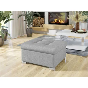 Taburet Taburetka do obýváku NELLI 1 - světlá šedá 1