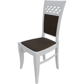 Jídelní židle Jídelní židle MOVILE 29 - bílá / tmavá hnědá 1