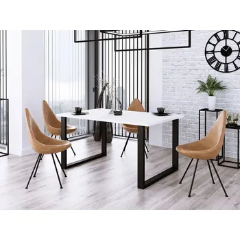 Jídelní stůl Jídelní stůl 185x90 cm IZMIR - bílý / černý