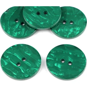 Knoflík Knoflík perleťový velikost 60", střední, 32 zelená perleť