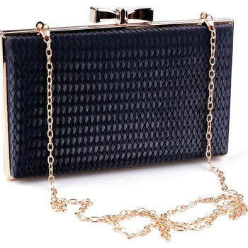 Kabelka - psaníčko, střední, 3 modrá tmavá zlatá