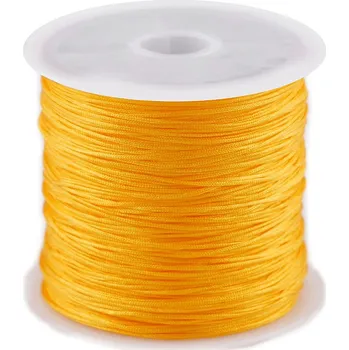 Šňůrka PES Ø0,5 mm, velké, 15 žlutá