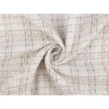 Kostýmovka s lurexem / tvíd, střední, 1 (320 g/m²) Off White