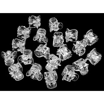 Náramek Skřipec do vlasů malý 10x13 mm transparent, střední, 1 transparent