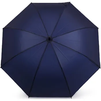 Deštník vystřelovací, pogumovaný, velké, 2 modrá tmavá
