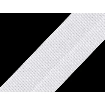 Pruženka tkaná šíře 40 mm, střední, 1 bílá