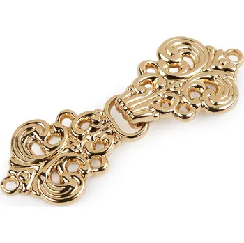 Ozdobné filigránové zapínání, velké, 4 zlatá klasik