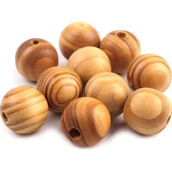 Dětské navlékací korálky Dřevěné korálky Strip Ø20 mm, velké, 1 borovice světlá