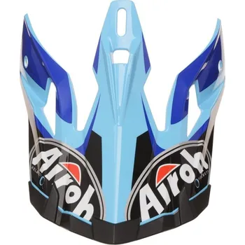 Helma na motorku náhradní kšilt pro přilby AVIATOR 2.2 Check, AIROH (modrá) AV22C18F