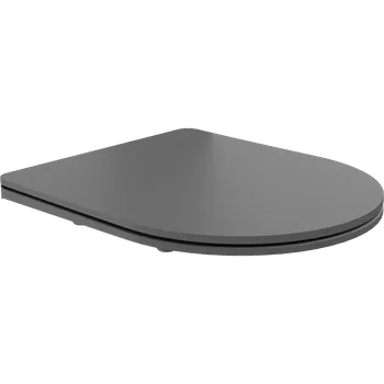 WC sedátko Mexen deska pomalu se sklápějící slim, duroplast, tmavě šedá matná - 39740071 WC sedátka