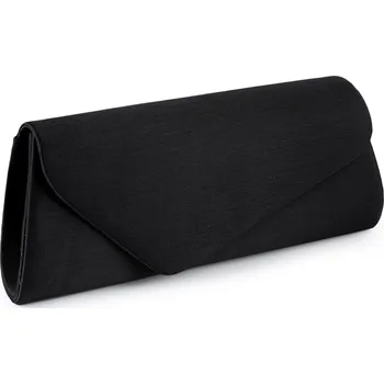 Kabelka Kabelka - psaníčko saténové s vroubkovanou strukturou, střední, 7 černá